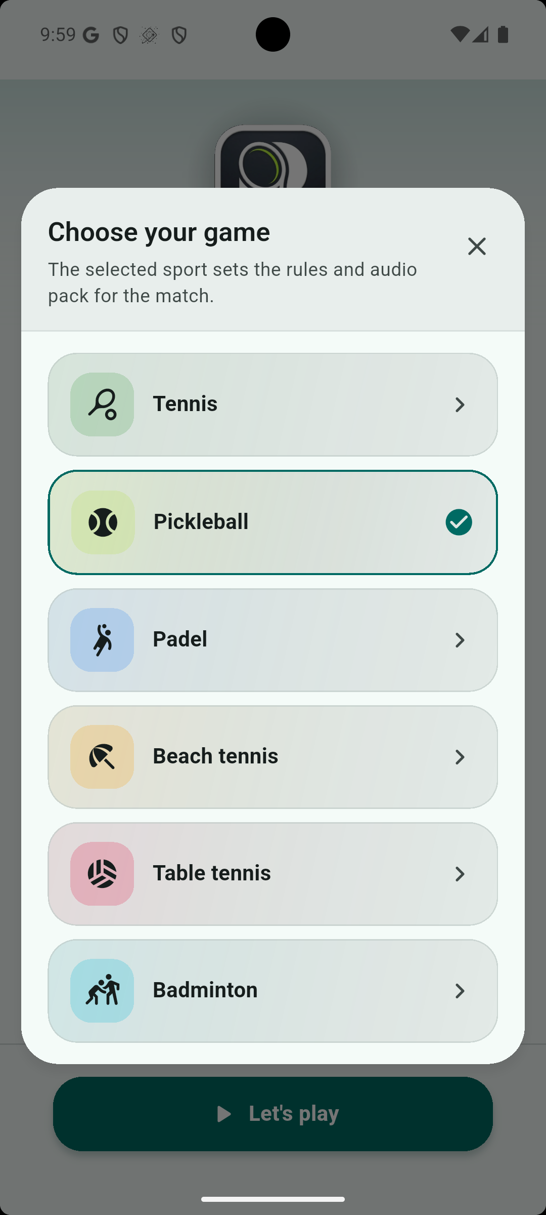 Pick your sport